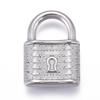 Pendentifs en acier inoxydable, verrouiller