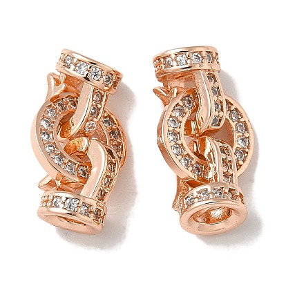 Латунь прозрачный кубический цирконий застегивается на застежки, долговечный, без свинца и без кадмия