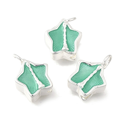 Латунь эмаль прелести, звезды прелести, стойки покрытие, прочное покрытие, без кадмия и без свинца, с целью перехода в кольце, серебряные