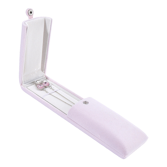 Cajas de terciopelo para embalar joyas, ideales para colgantes y collares., cuadrado rectángulo