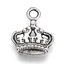 Tibetan Style Alloy Pendants,  Crown, Cadmium Free & Lead Free
