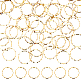 50 шт. 201 соединительные кольца из нержавеющей стали, круглые кольца