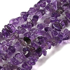 Natural Amethyst Beads Strands, Chip