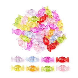 50G Transparent Acrylic Beads, Candy