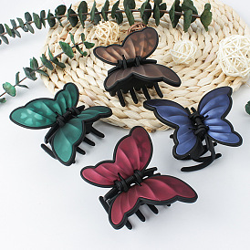 Chic Matte Hair Clip for Elegant Butterfly Updo Half Ponytail - Unique Fairy Style