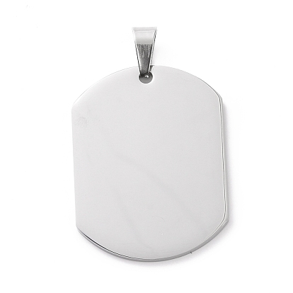 304 Stainless Steel Pendants, Oval