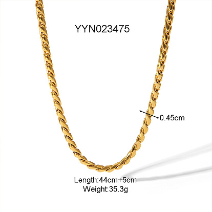 304 кубинские звенья цепи из нержавеющей стали для женщин, высококлассный и модный, реальный 18 k позолоченный