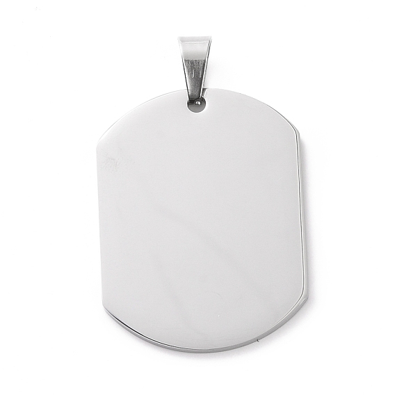 304 Stainless Steel Pendants, Oval
