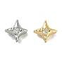Латунные микро проложить кубического циркония бусы, без кадмия, без никеля и без свинца, звезда