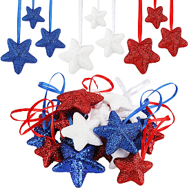 2 наборы 2 стили подвесные украшения из звездной пены, подвесные украшения на елку