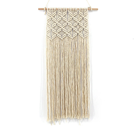 Handmade Macrame Cotton Hanging Ornament, for Wall Display Decorative Props