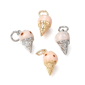 Brass with Enamel Charms, Ice Cream Charms