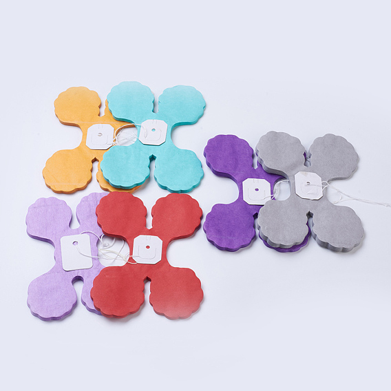 3m Clover Paper Pull Flowers, Hanging Garland String for Wedding Party Home Decoration
