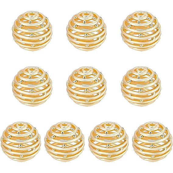 Латунные бусины, без никеля , полый, соты