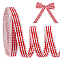25 Yards Polyester Ribbon, Tartan Pattern