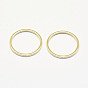 Long-Lasting Plated Brass Linking Rings, Real 18K Gold Plated, Nickel Free, Ring