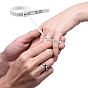 Размер кольца сша официальный американский мерка пальца, с двусторонним напильником для губчатой полировки и тканью для полировки серебра