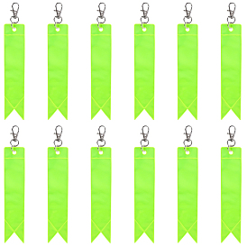 12шт. прямоугольные ПВХ подвески-брелоки, Сплав с застежками, платина