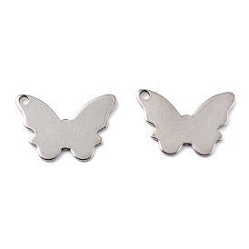 201 Stainless Steel Pendants, Butterfly