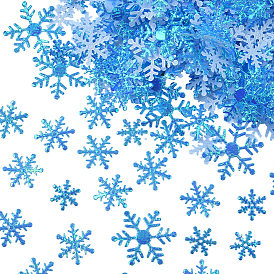 6 сумки 3 стили пластиковое конфетти, снежинка, для празднования рождественской вечеринки