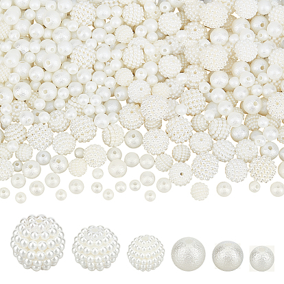 Ювелирные изделия, включая акриловые и АБС-бусины с имитацией жемчуга, круглые