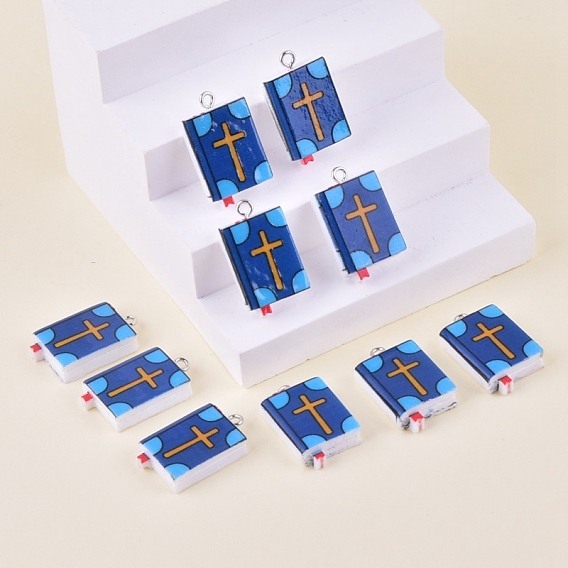 Подвески из смолы, с железным штифтом, библейская книга