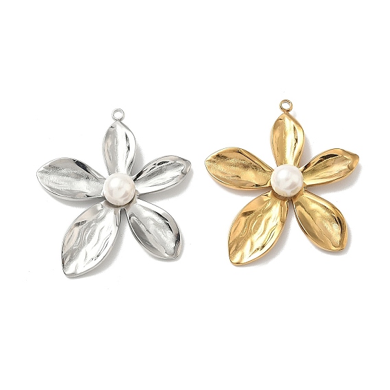 304 подвески из нержавеющей стали, , с пластиковой жемчужины