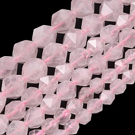 Природного розового кварца нитей бисера, звезды вырезать круглые бусы, граненые