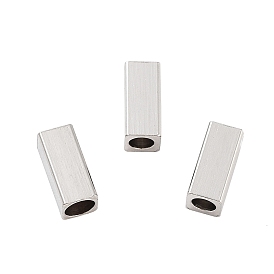 201 из нержавеющей стали бусы, кубоид