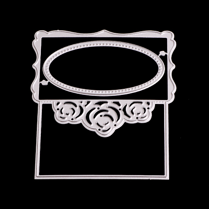 Post Card Frame Carbon Steel Cutting Dies Stencils, for DIY Scrapbooking/Photo Album, Decorative Embossing DIY Paper Card