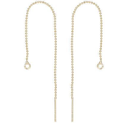 8 пары стойка покрытие латунные гвоздики серьги фурнитура, с петлей, ушные резьбы, долговечный, без кадмия, без никеля и без свинца