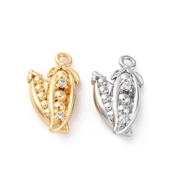 Подвески латунные горный хрусталь, без кадмия, без никеля и без свинца, снежный горошек талисман