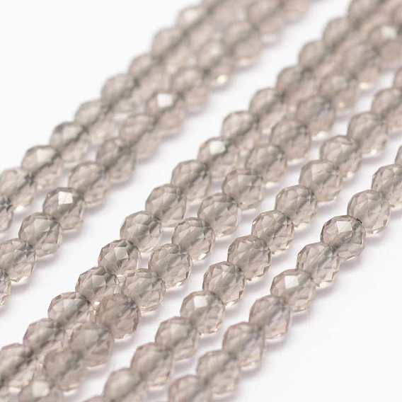 Стеклянные бусины, граненые, круглые