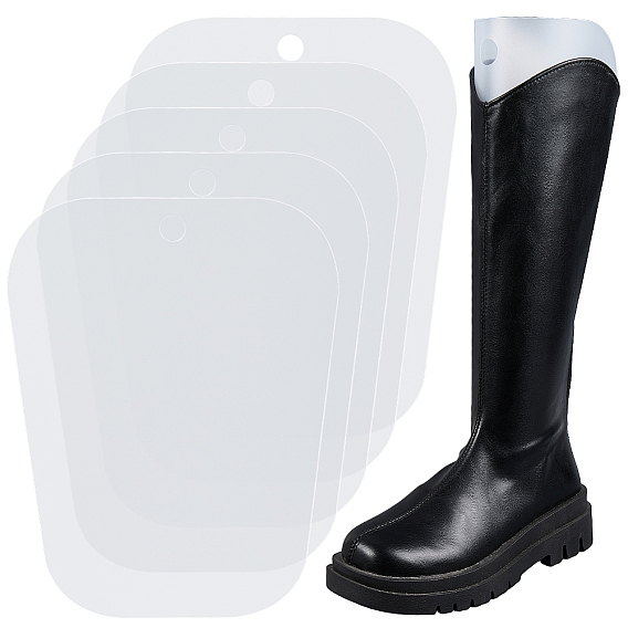 Пластиковые вставки для формовки ботинок, сапоги высокая поддержка, случайные узоры или отсутствие узора, трапециевидные