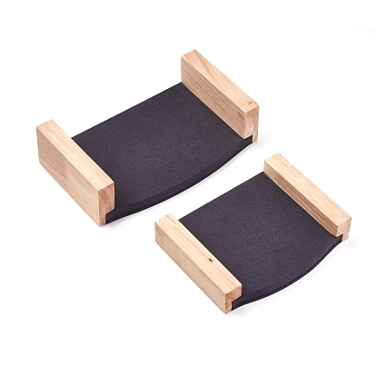 Витрина стойки дисплея ювелирных изделий твердой древесины, держатель для браслета