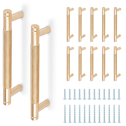 Aluminium Alloy Drawer Pull Handles, Cabinet Handles, Doorknob Accessories, with Screw