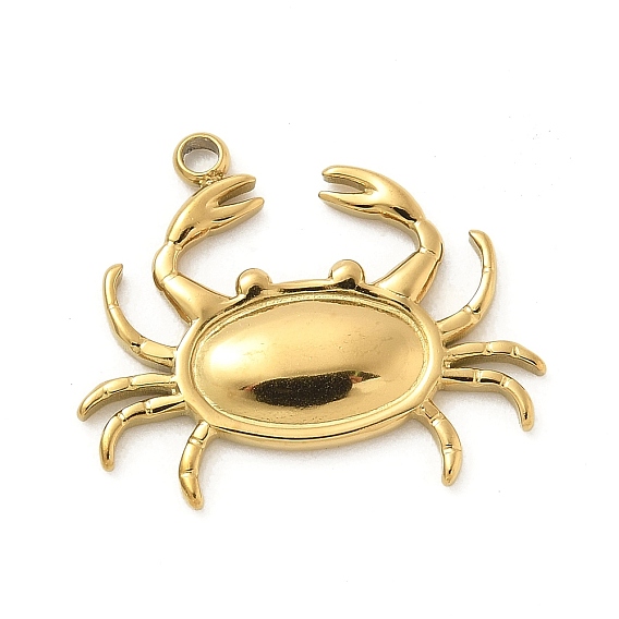 Pendentifs en acier inoxydable, charme de crabe