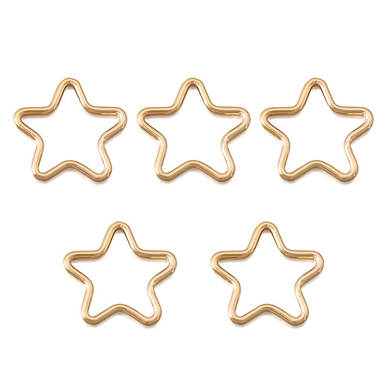 Настоящие 14 k позолоченные латунные кольца