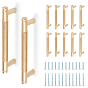 Aluminium Alloy Drawer Pull Handles, Cabinet Handles, Doorknob Accessories, with Screw