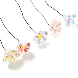 Ceramic Flower Stems with Iron Stem, Decorative Artificial Floral Picks for Vases & Home Decor