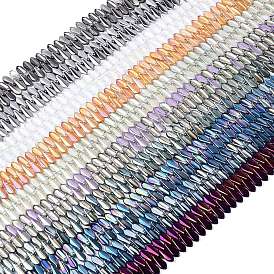 Стеклянные бусины с гальваническим покрытием , слеза