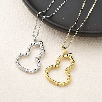 Ионное покрытие (ip) 304 ожерелье с подвеской из нержавеющей стали, Горлянка