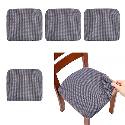 Housse de chaise en polyester anti-poussière, housses de siège pour salle à manger