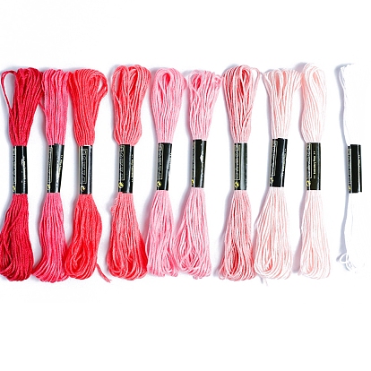 10связки 10 цвета ручная вышивка хлопковыми нитками