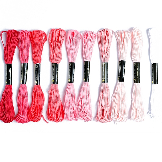 10связки 10 цвета ручная вышивка хлопковыми нитками