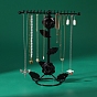 Rose Flower Iron Jewelry Display Rack, Jewelry Stand, For Hanging Necklaces Earrings Bracelets