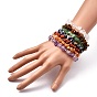 Chakra Jewelry, Chip Natural Gemstone Stretch Beaded Bracelets Sets, Stackable Bracelets