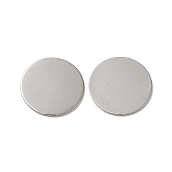 304 Stainless Steel Cabochons, Blank Tag, Flat Round