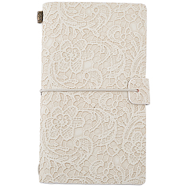 A6 записная книжка из искусственной кожи с тиснением в стиле ретро, с 3 стильной бумагой внутри страницы брошюры, прямоугольные