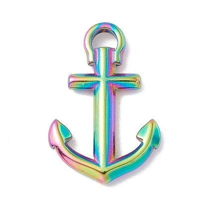 Ion Plating(IP) 304 Stainless Steel Pendants, Anchor